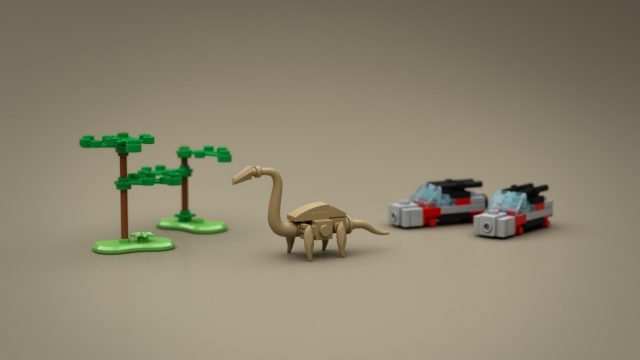 Lego Ideas Micro Jurassic Park brachiosaurus safari