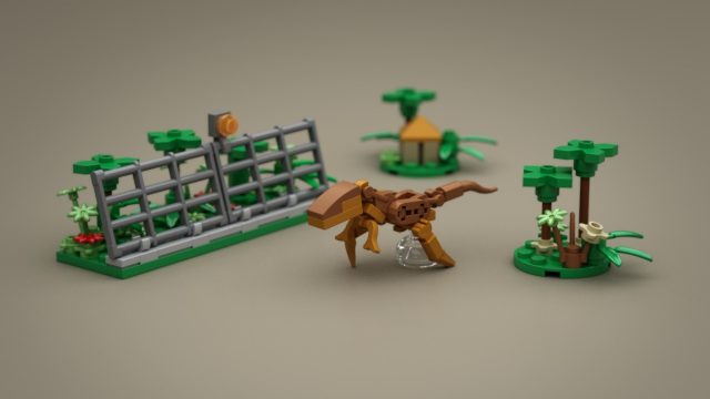 Lego Ideas Micro Jurassic Park t rex