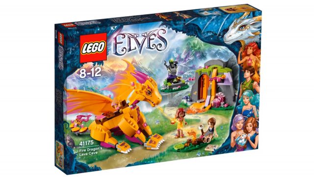lego elves fire dragon s lava cave 41175