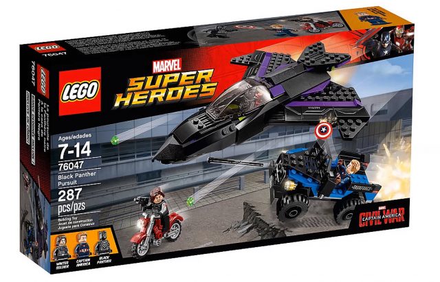 lego marvel super heroes captain america civil war black panther pursuit 76047