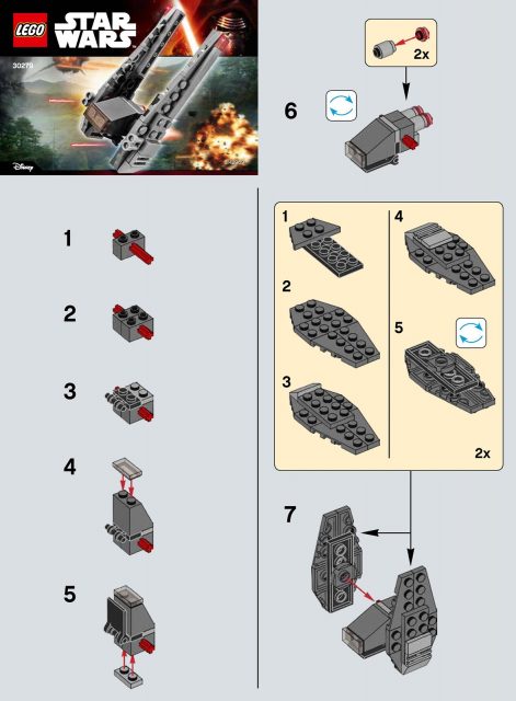 lego star wars the force awakens kylo ren s command shuttle 30279