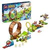 LEGO Sonic the Hedgehog Sfida del Giro della Morte nella Green Hill Zone di Sonic, Gioco da Costruire per Bambini e Bambine con 9 Personaggi tra cui Dr. Eggman e Amy, Idea Regalo di Compleanno 76994