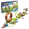 LEGO 76994 Sonic The Hedgehog Sonics Looping-Challenge in der Green Hill Zone, Baubares Spielzeug für Kinder, Jungen und Mädchen mit 9 Charakteren, darunter Dr. Eggman und Amy