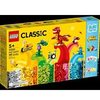LEGO Classic 11020 Set de construcci�n, caja de ladrillos para crear un castillo, un tren, etc.