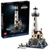 LEGO Ideas Motorized Lighthouse 21335 Adult Model Building Kit, Complete with Rotating Lights, Quaint Cottage and a Mysterious Cave, Creative Gift Idea