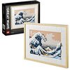 LEGO Art Hokusai – The Great Wave, 3D Japanese Wall Art Craft Set, Framed Ocean Canvas Model Kit for Adults to Build, Creative Activity for Home or Office Decor, Gifts for Men and Women 31208