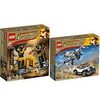 Lego Indiana Jones Set of 2: 77012 Escape from the Fighter Plane & 77013 Escape from the Tomb