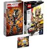 Lego Set of 3: 76249 Venomized Groot, 76217 I Am Groot & 30652 The Dimension Portal by Doctor Strange