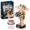 Lego Harry Potter Dobby der Hauself Set, bewegliche ikonische Figur, Spielzeug, Schlafzimmer Accessoire & Deko, Charakter-Sammlung, Geschenk für Mädchen, Jungen, Teens und alle Fans ab 8 Jahren 76421