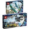 Lego Avatar Lot de 2 : 75572 Jakes et Neytiris premier vol sur un Banshee & 75573 Montagnes flottantes : Site 26 et RDA Samson