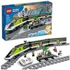LEGO City Express 60337 - Set di treni passeggeri telecomandati, regalo per bambini, ragazzi e ragazze con fari funzionanti, 2 carrozze e 24 pezzi