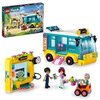 LEGO Friends Heartlake City Bus 41759 Creative Building Toy for Ages 7+, Includes a Buildable Bus, Mobility Scooter and 3 Mini Dolls, A Fun Birthday Gift for Kids Who Love Role Play