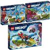 Lego DreamZzz 71458 - Juego de 3 coches de cocodrilo, 71454 Mateo y robot Z-Blob & 71453 Izzie y su conejo Bunchu