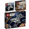 Lego 75363 N-1 Starfighter des Mandalorians Microfighter, 75346 Snubfighter der Piraten & 30654 X-Wing Starfighter