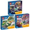 Lego City 3er Set: 60353 Tierrettungsmissionen, 60354 Erkundungsmissionen im Weltraum & 60355 Detektivmissionen der Wasserpolizei