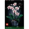 lego Icons - Orchidea set con Fiori bianchi e rosa e un Vaso scanalato blu Collezione Botanica Piante Artificiali Kit Modellismo Costruzioni per Adulti 18+ Anni - 10311