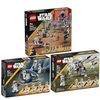 Lego Star Wars Set: 75372 Clone Trooper & Battle Droid Battle Pack, 75359 Clone Trooper der 332. Kompanie Battle Pack & 75345 501st Clone Troopers Battle Pack