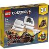 LEGO Creator 3in1 Pirate Ship 31109 Building Playset for Kids who Love Pirates and Model Ships, Makes a Great Gift for Children who Like Creative Play and Adventures, New 2020 (1,260 Pieces)