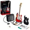 LEGO 21329 Ideas Fender Stratocaster DIY Guitar Kit, Model Musical Instrument for Teens and Adults with 65 Princeton Reverb Amplifiers, Guitar Accessories and Stickers, Ideal for Room Decor