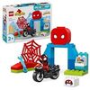 LEGO DUPLO Marvel L’Avventura in Moto di Spin, Gioco Educativo per Bambini e Bambine da 2 Anni con Moto Gicattolo, Playset Basato sulla Serie TV Spidey e i Suoi Fantastici Amici 10424