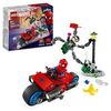 LEGO Marvel Inseguimento Sulla Moto: Spider-Man vs. Doc Ock, Motocicletta Giocattolo da Costruire per Bambini e Bambine da 6 Anni in su con Shooter e Spara Ragnatele, Idea Regalo di Compleanno 76275