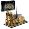 LEGO Architecture Notre-Dame de Paris, Kit Modellismo per Adulti da Costruire, Modellino di Monumento da Collezione, Gadget Regalo di Compleanno per Mamma, Papà, Amanti della Storia 21061