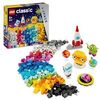 LEGO Classic Kreative Weltraumplaneten, baubares Sonnensystem-Modell für Kinder, Weltraum-Spielzeug mit Rakete, Raumschiff, Planeten und Alien, Geschenk für Kinder, Jungs und Mädchen ab 5 Jahren 11037