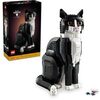 LEGO Ideas 21349 Schwarz-weiße Katze, Wohnaccessoire, Geschenkidee für Tierliebhaber und Katzenfreunde, Sammlermodell, kreative Aktivität, Bausatz für Erwachsene