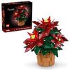 LEGO Icons Poinsettia Building Set - Artificial Flowers Christmas Decoration & Centerpieces for Table, Adults Ages 18+ - Gift Ideas for Mom, Dad, & Significant Other - 10370