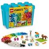 LEGO Classic Vibrant Creative Brick Box, Arts & Crafts Sensorisches Spielzeug für Kinder, kreatives Bauset mit Einhorn, Skateboard, Gitarre, Flugzeug & mehr, Geburtstagsgeschenk für 4-jährige Mädchen