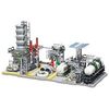 MISINI Technik M6014 3-IN-1 City Chemiefabrik Klemmbausteine Bausatz, 2142 Bausteine inkl.Erdgasspeicher, Labore, Transportstationen Modell, Fabrik Bausteine Set, Weihnachten Geschenk für Erwachsene