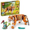 LEGO Creator 3in1 Majestic Tiger 31129 Building Kit; Animal Toys for Kids, Featuring a Tiger, Panda and Koi Fish; Creative Gifts for Kids Aged 9+ Who Love Imaginative Play (755 Pieces)