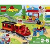 LEGO 10874 DUPLO Town Steam Train, Toys for Toddlers, Boys and Girls 2-5 Years Old with Light & Sound, Push & Go Battery Powered Set with RC Function, Gift Idea