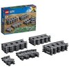 LEGO 60205 City Tracks 20 Pieces Extention Accessory Set, Building Toy Train Track Expansion, Toys for Kids, Grey