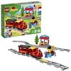 LEGO 10874 DUPLO Dampfeisenbahn, Spielzeugeisenbahn mit Licht & Geräuschen und Push-&-Go-Motor, Spielzeug
