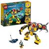Lego 31090 Creator Unterwasser-Roboter, U-Boot oder Unterwasser-Kran, 3-in-1 Set, Unterwasser-Abenteuer, Spielzeuge für Kinder ab 7 Jahren