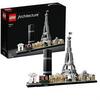 LEGO 21044 Architecture Paris, Modellbausatz mit Eiffelturm und Louvre-Modell, Skyline-Kollektion, Haus- und Raum-Deko, Geschenkideen für Sammler