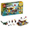 LEGO 31093 Creator 3 en 1 Casa Flotante del Río, Hidroavión o Pueblo de Pescadores, Juguete de Construcción para Niños a Partir de 7 años