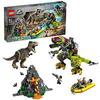 LEGO Jurassic World - T. Rex vs. Dinosaurio Robótico Juguete de construcción para Recrear Aventuras con los Dinosaurios de Jurassic World, Novedad 2019 (75938) , color/modelo surtido