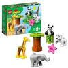 LEGO Duplo Town - Animalitos Nuevo Juguete de construcción didáctico, Incluye una Jirafa, un Elefante, un Oso Panda y un Tigre Blanco (10904)