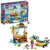 Lego 41376 Friends Schildkröten-Rettungsstation Boot Spielset mit Olivia Minipuppe, Zobo Roboterfigur und 4 Babyschildkröten, Set zur Meeresrettung