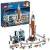 LEGO City Space 60228 La fusée Spatiale et sa Station de Lancement avec Centre Spatial (837 pièces)