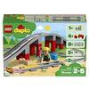 LEGO 10872 Duplo Ma Ville Les Rails Et Le Pont du Train, Jouet De Construction avec Klaxon en Brique Sonore, Cadeau, pour Enfants de 2 Ans et Plus