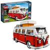 LEGO Creator Expert-Furgoneta Volkswagen T1, Juguete de construcción de Camper Van Blanca y roja (10220)