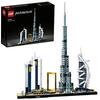 LEGO 21052 Architecture Dubaï, Idée Cadeau pour Adolescent de 16 Ans et Plus, Loisirs Créatifs Adultes, Maquettes et Modélisme