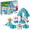 LEGO 10920 Duplo Disney La Reine des neiges Le Goûter d’Elsa Et Olaf, Jouet avec Grandes Briques et Mini-Poupées pour Enfants de 2 Ans