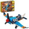 LEGO 31099 Creator 3in1 Propellerflugzeug, Düsenflieger oder Hubschrauber, Spielzeug für Kinder ab 6 Jahre, Flugzeug, Konstruktionsspielzeug