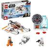 LEGO Star Wars Snowspeeder e Speeder Bike, Playset con Base Starter Brick per Bambini, 75268