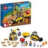 LEGO 60252 Bagger auf der Baustelle, Kinderspielzeug für Kinder ab 4 Jahre, Spielzeug Set aus Baufahrzeugen mit Kran und Bagger