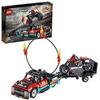 LEGO 42106 Technic Stunt Show Truck & Bike Toys Set, 2in1 Model with Pull-Back Motor and Trailer